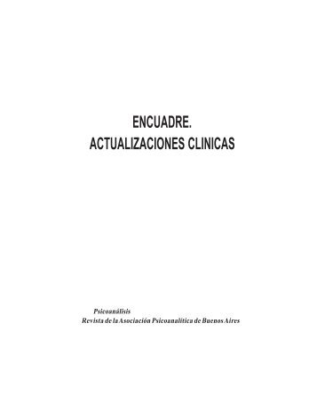 Editorial / Índice - Asociación Psicoanalítica de Buenos Aires