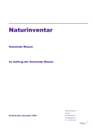 Naturinventar - Gemeinde Blauen