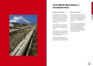 ACO DRAIN Monoblock S Autobahnrinne