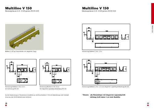 Multiline V 100 Drainlock Roste