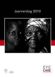 Jaarverslag 2010 - Eye Care Foundation