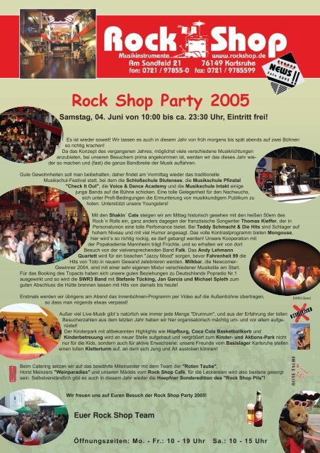 Rock Shop Party 2005 - Rock Shop GmbH