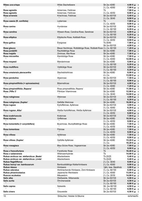 Preisliste 2012.indd