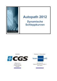 Autopath 2012 Dynamische Schleppkurven - Team Heese AG