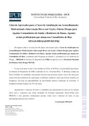 Lista de Aprovados para o Curso de AtualizaÃ§Ã£o em ... - IPUB - UFRJ