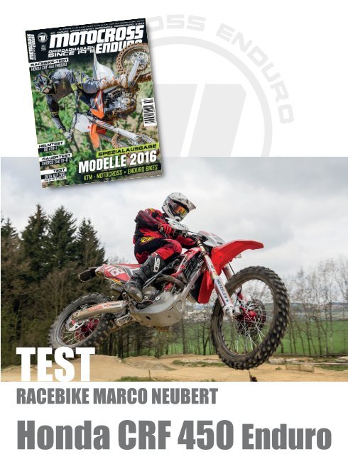 Honda CRF 450 R - Enduro-Racebike von Marco Neubert / TEST 2015