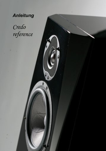 Credo reference teilaktiv - Phonar Akustik GmbH