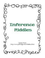 Inference Riddles