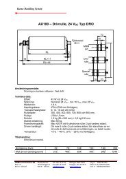 AX100 â Drivrulle, 24 VDC Typ DRO - Idema Industriteknik AB