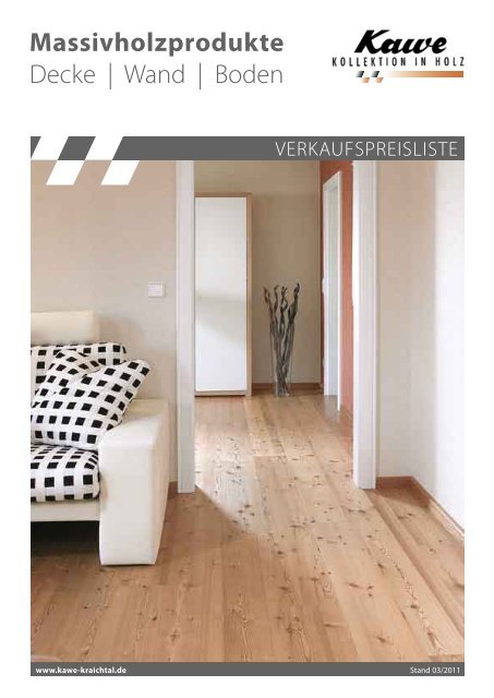 Massivholzprodukte Decke | Wand | Boden - Holz-Shop Walter Frey ...