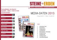 Mediadaten deutsch - Steine + Erden