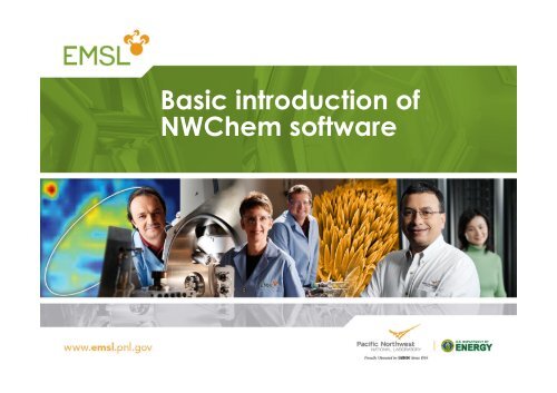 Basic introduction of NWChem software