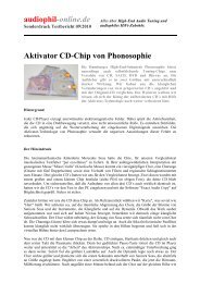 audiophil-online.de Aktivator CD-Chip von Phonosophie