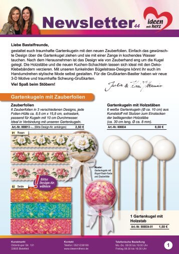 Ideen mit Herz Newsletter Nr. 44