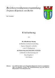 Antrag - Bündnis 90 / Die Grünen Treptow-Köpenick