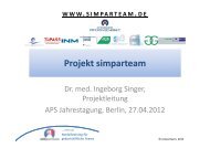 Projekt simparteam - AktionsbÃ¼ndnis Patientensicherheit