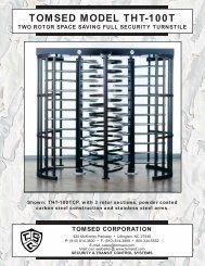 TOMSED MODEL THT-100 - Eastern Door Service