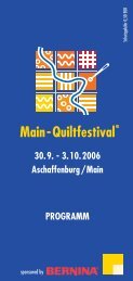 Das einzigartige Main - Main-Quiltfestival
