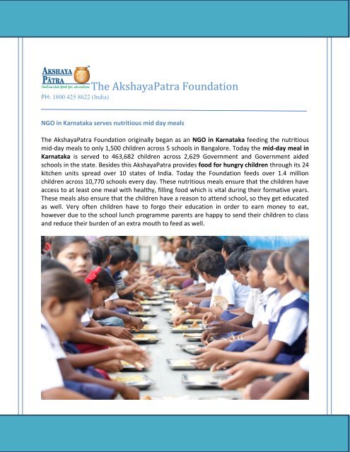 The AkshayaPatra Foundation