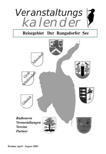 Veranstaltungs Reisegebiet Der Rangsdorfer See - Klein Kienitz