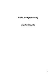 PERL Programming Student Guide