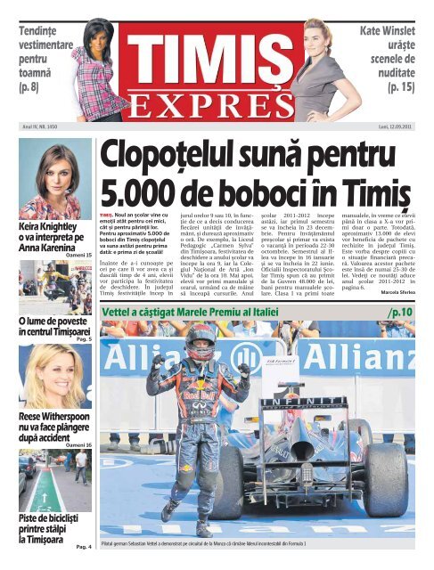 Clopoa Elul SunaÆ' Pentru 5 000 De Boboci A N TimiaÃ¿ Tion Ro