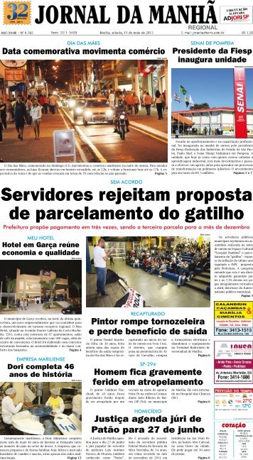 Servidores rejeitam proposta de parcelamento do ... - Jornal da ManhÃ£
