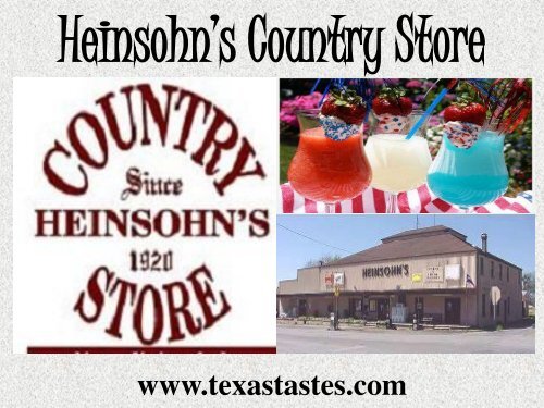 Heinsohn’s Country Store – A top most company provides all types of kitchen accessories.