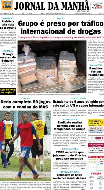 Grupo Ã© preso por trÃ¡fico internacional de drogas - Jornal da ManhÃ£