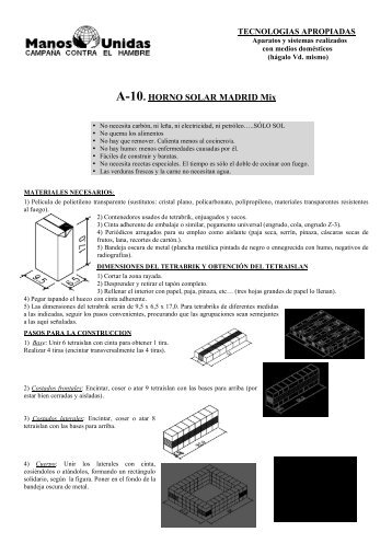 A-10. Horno solar Madrid Mix - Wikia