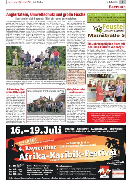 Bürgerfest bei fast tropischen Temperaturen - Bayreuther Sonntag