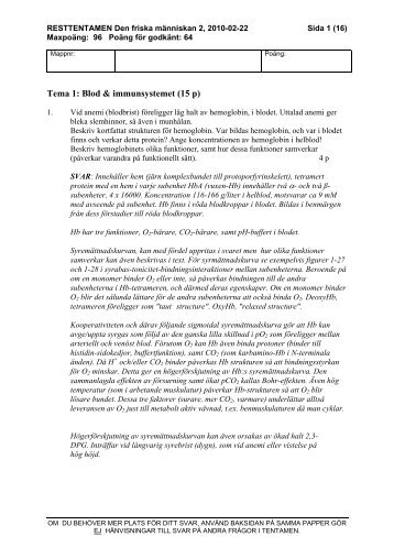 Tema 1: Blod & immunsystemet (15 p) - Wikia