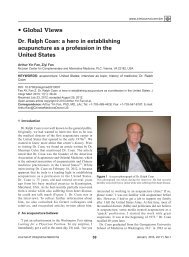 Global Views Dr. Ralph Coan - Journal of Integrative Medicine