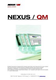 Preisliste Nexus QM