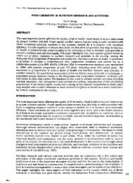 Food chemistry in nutrition research and activities - Home