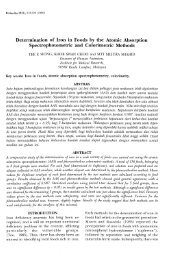 Determination of Iron in Foods by the Atomic Absorption ...