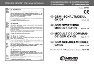 GSM- SCHALTMODUL GX105 GSM SWITCHING MODULE GX105 Page 26 - 48 ...