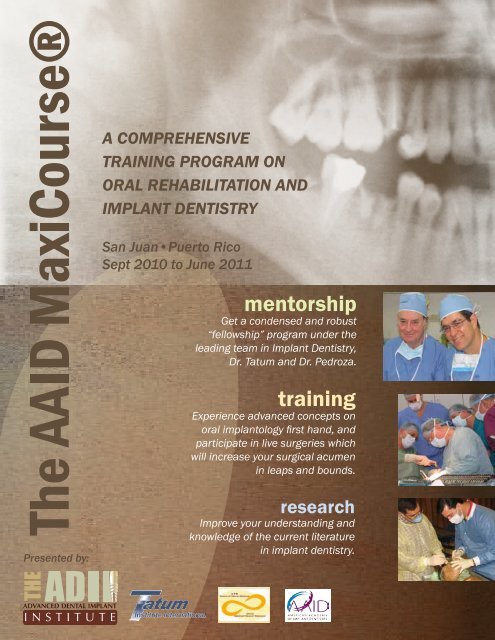 mentorship training - Tatum Surgical Inc.