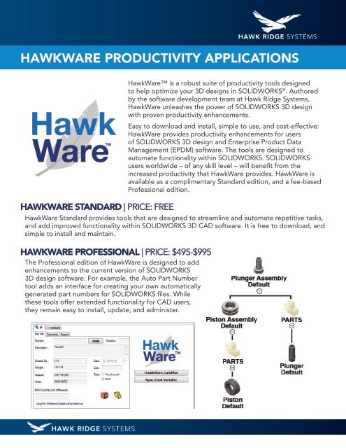 HawkWare Tools - Hawk Ridge Systems