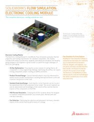 solidworks flow simulation: electronic cooling module