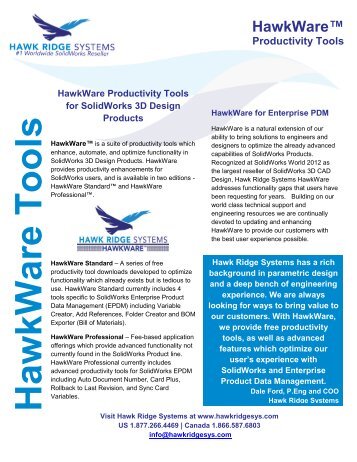 HawkWare Tools - Hawk Ridge Systems