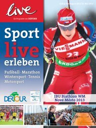 DERTOUR - live: Sport live erleben - Winter 2012/2013