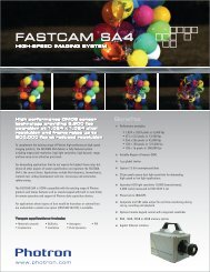 FASTCAM SA4 FASTCAM SA4 - Photron