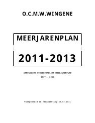 Ocmw-bestuur meerjarenplan 2011-2012 - Gemeente Wingene