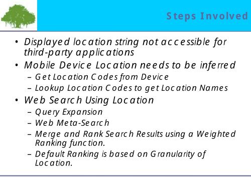 Location Based Web Search on GSM/GPRS Mobile ... - WWW2006