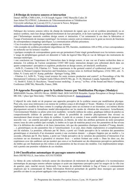 Programme et inscription (pdf) - SFA