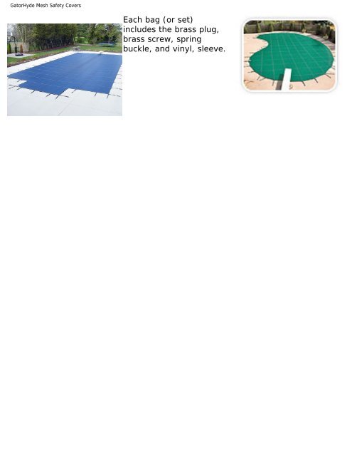 GatorHyde Mesh Safety Covers - Imperial Pools