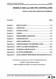 MODELS 2408 and 2404 PID CONTROLLERS - Soliton