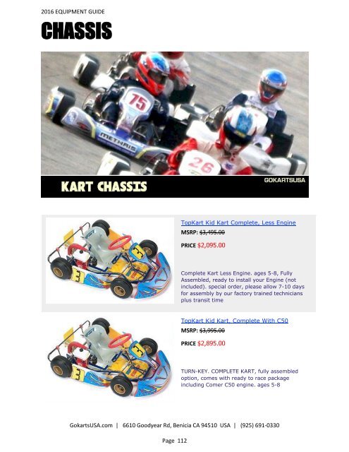 GokartsUSA-2016 Catalog - Go Karts | Mini Bikes | ATV | plus 11,000 Parts