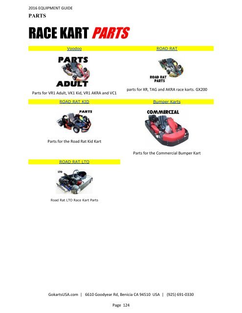 GokartsUSA-2016 Catalog - Go Karts | Mini Bikes | ATV | plus 11,000 Parts